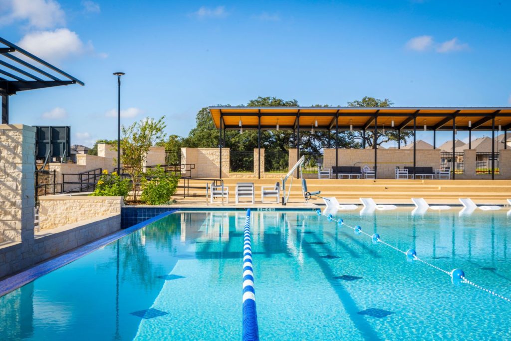 Lap Swimming at the Veramendi Pool at The Ledge